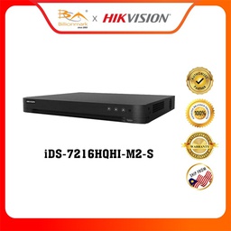[iDS-7216HQHI-M2/S] HIKVISION iDS-7216HQHI-M2/S HD-TVI Series 16 Channel Acusense 1080P 2HDD 1U Pentabrid DVR